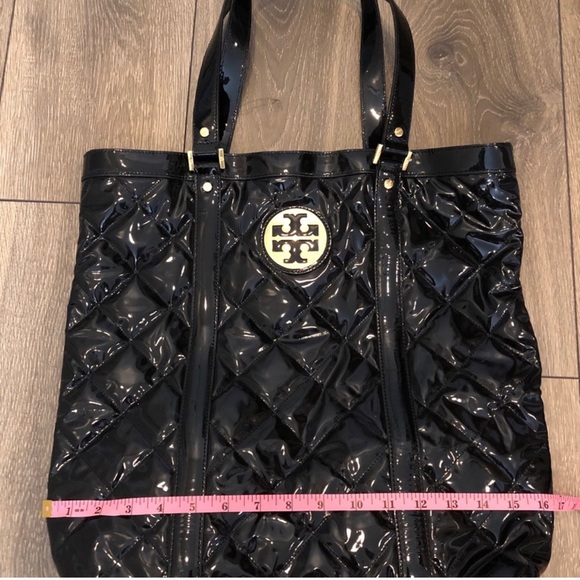 Tory Burch Black Patent Leather Tote - Picture 5 of 16